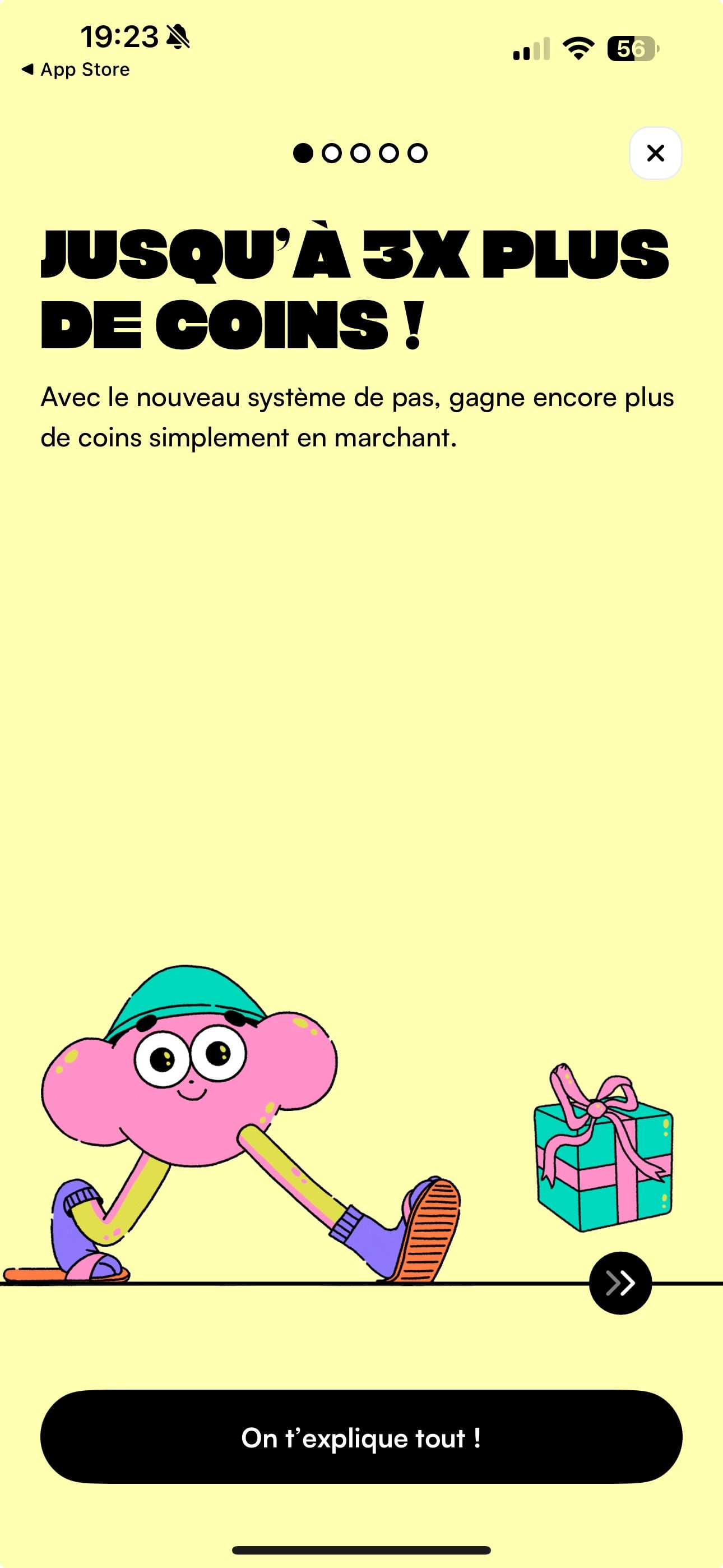 Macadam app Modal Stories layout with animated transitions